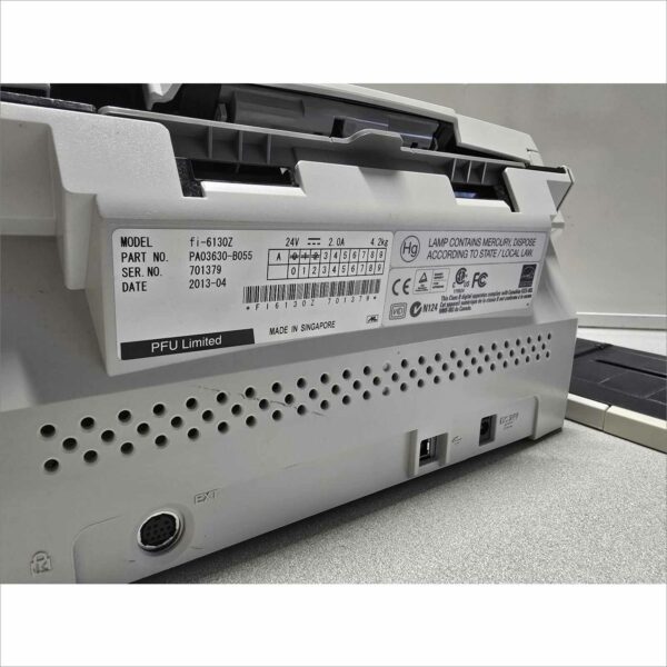 Fujitsu FI-6130Z Duplex Sheetfed Document Color Scanner SN# 701379