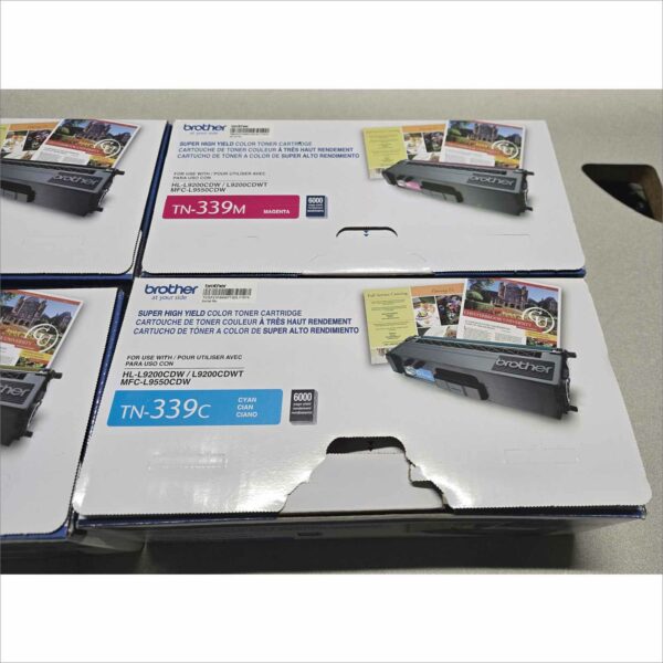 Brother TN-339BK TN-339C TN-339M TN-339Y Full Toner Set HL-L9200CDW,MFC-L9550CDW