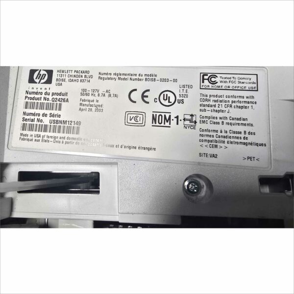 HP LaserJet 4200n PN q2426A PGC 2k SN#USBNM12149