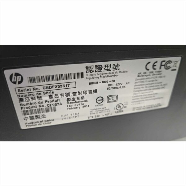 HP laserJet 400 color M451dn PN CE957A PGC 40k SN#CNDF353517