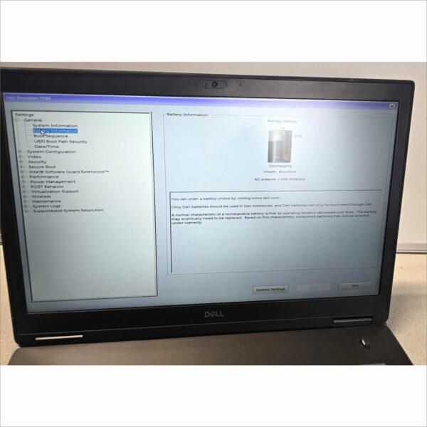 Dell Precision 7740 i9 9th gen 32GB RAM 256GB SSD Nvidia N19E-Q1 SN#JRTJN53