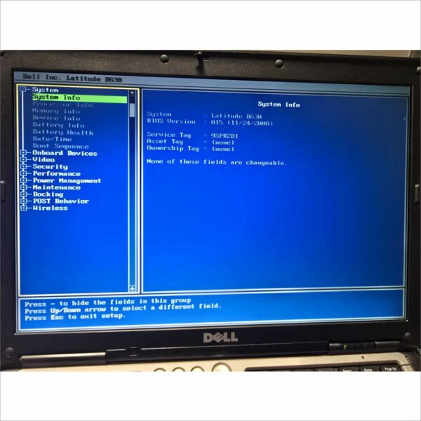 Vintage Dell Latitude D630 SN#9SPRZD1