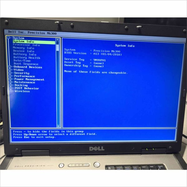 Vintage Dell Precision M6300 SN#9NY0FH1