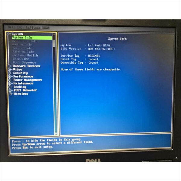 Vintage Dell Latitude D520 SN#95DSNB1