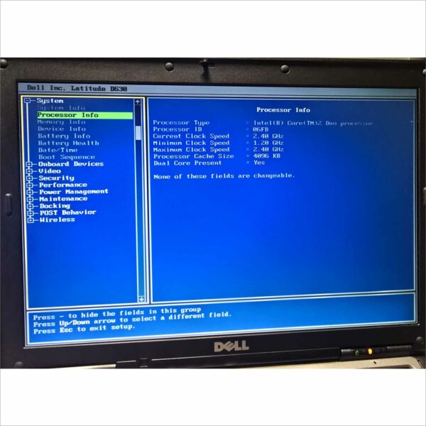 Vintage Dell Latitude D630 SN#9SPRZD1