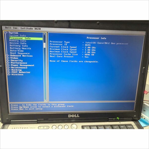 Vintage Dell Latitude D620 SN#7S9N6C1