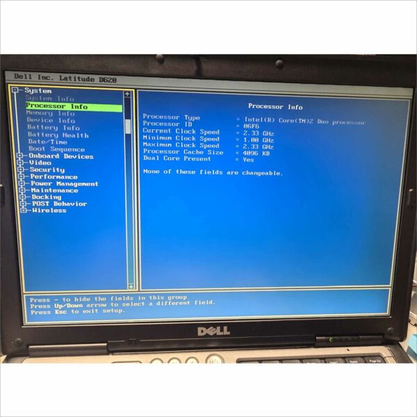 Vintage Dell Latitude D620 SN#D5SYYC1