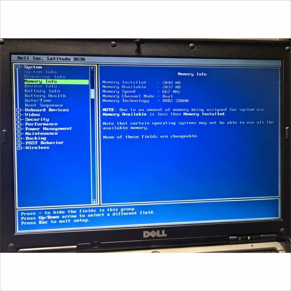 Vintage Dell Latitude D630 SN#9SPRZD1