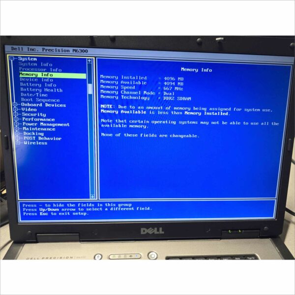 Vintage Dell Precision M6300 SN#9NY0FH1