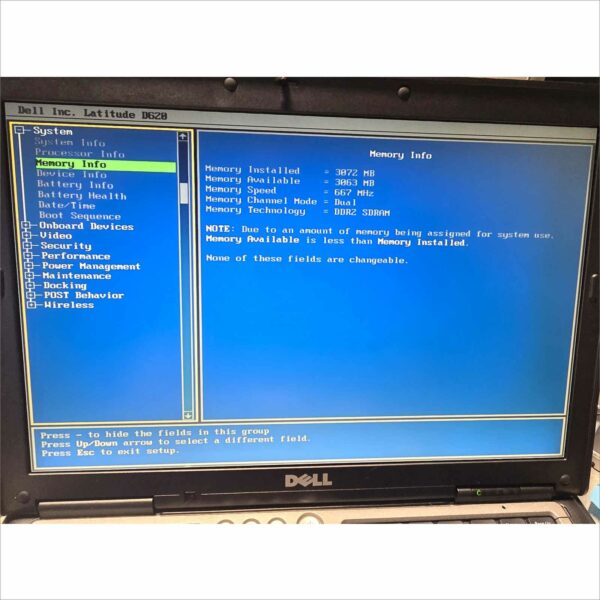 Vintage Dell Latitude D620 SN#D5SYYC1