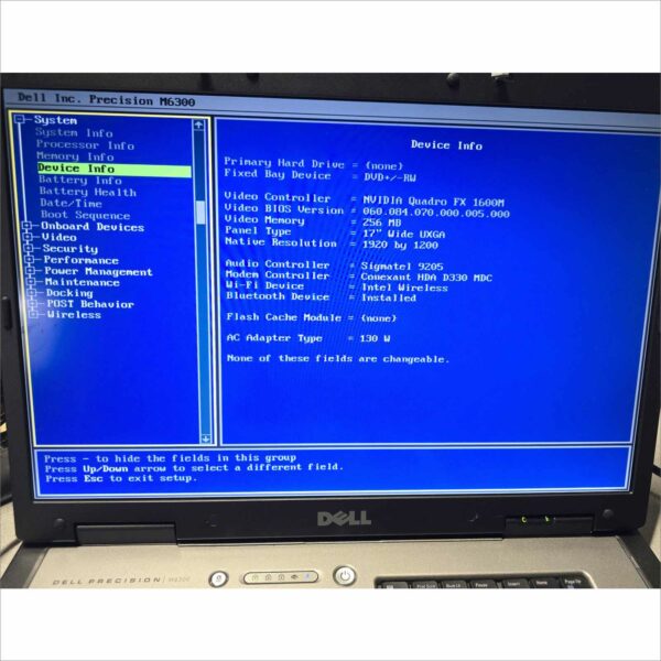 Vintage Dell Precision M6300 SN#9NY0FH1