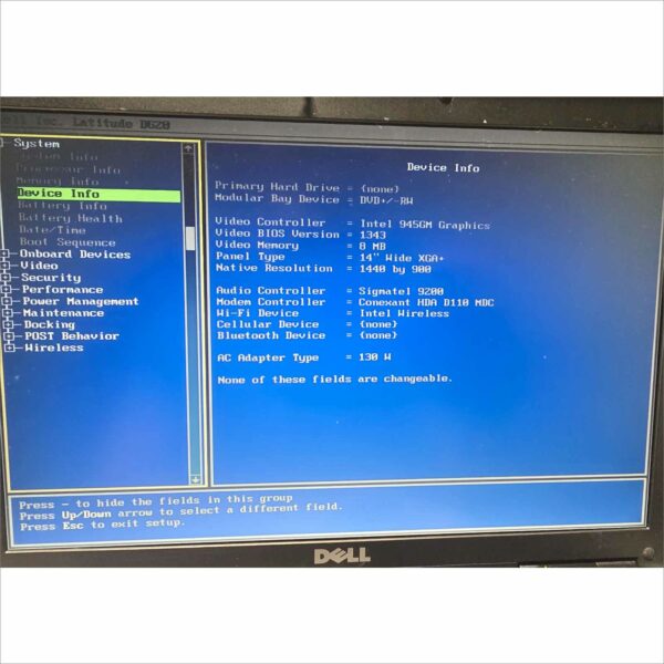 Vintage Dell Latitude D620 SN#D5MD4D1