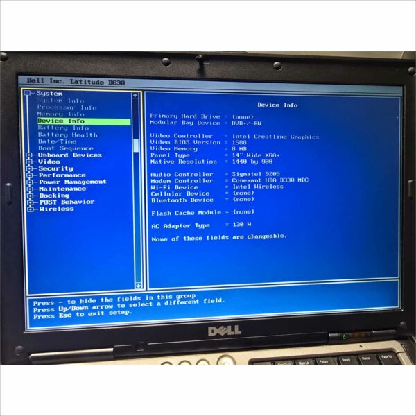 Vintage Dell Latitude D630 SN#9SPRZD1