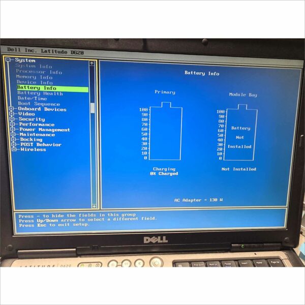 Vintage Dell Latitude D620 SN#D5SYYC1