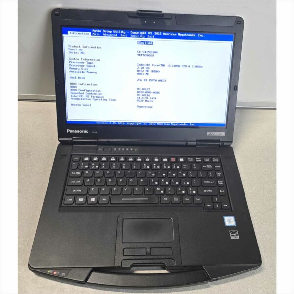 Panasonic Toughbook CF-54 i5-7300U 8gb 256 gb ssd 14" FHD TOUCH 4G 8520 Hours