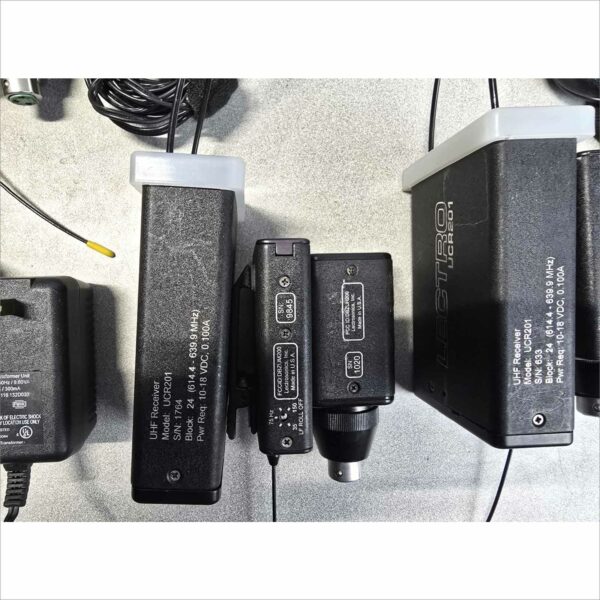 Lot of Lectronics UM400A UM200C UCR201 UH200C UH200D UHF Transmitter receiver & Plug-On