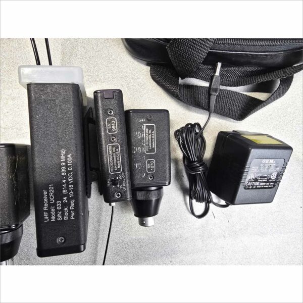 Lot of Lectronics UM400A UM200C UCR201 UH200C UH200D UHF Transmitter receiver & Plug-On