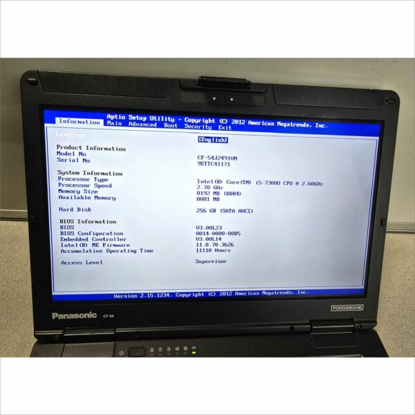 Panasonic Toughbook CF-54 i5-7300U 8gb 256 gb ssd 14" FHD TOUCH 4G 11110 Hours