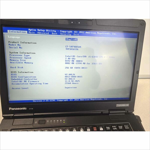 Panasonic Toughbook CF-54 i5-6300U 8gb 256 gb ssd 14" FHD TOUCH 4G 25560 Hours