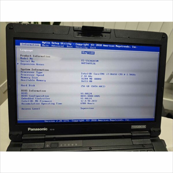 Lot of 9x Panasonic FZ-55 Toughbook i7 i5 8th gen 14, 256SSD, 16GB RAM - Grade A