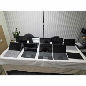 Lot of 10x Microsoft Surface Pro Tablets w/ Protective Cases Wi-Fi + Cellular