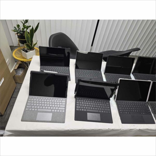 Lot of 10x Microsoft Surface Pro Tablets w/ Protective Cases Wi-Fi + Cellular